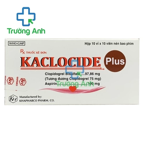 Kaclocide plus Khapharco - Thuốc phòng ngừa hình thành cục máu đông