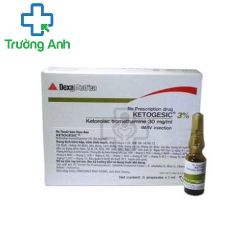 Ketogesic 3% Inj.30mg/ml - Thuốc giảm đau hiệu quả