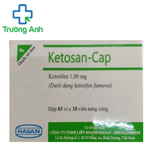 Ketosan-Cap (viên nang) - Thuốc điều trị hen phế quản hiệu quả