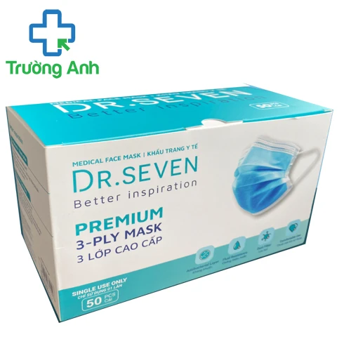 Khẩu trang y tế 3 lớp cao cấp Dr. Seven - Giúp ngăn ngừa vi khuẩn qua đường hô hấp