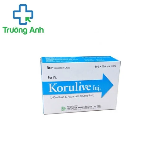 Korulive injection 500mg/5ml - Thuốc điều trị tăng amoniac hiệu quả