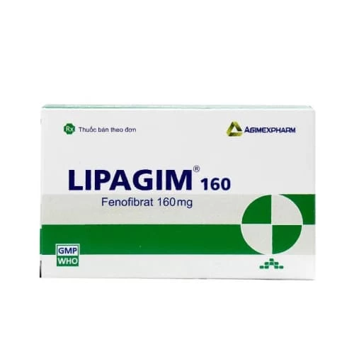 Lipagim 160 - Thuốc điều trị tăng cholesterol máu của Agimexpharm 