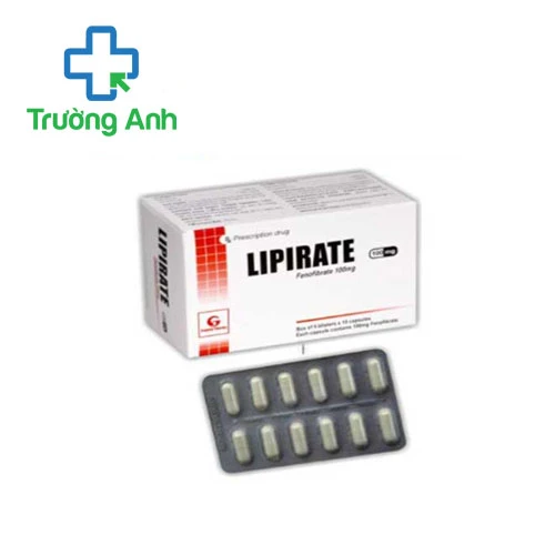 Lipirate 100mg - Thuốc điều trị tăng cholesterol hiệu quả