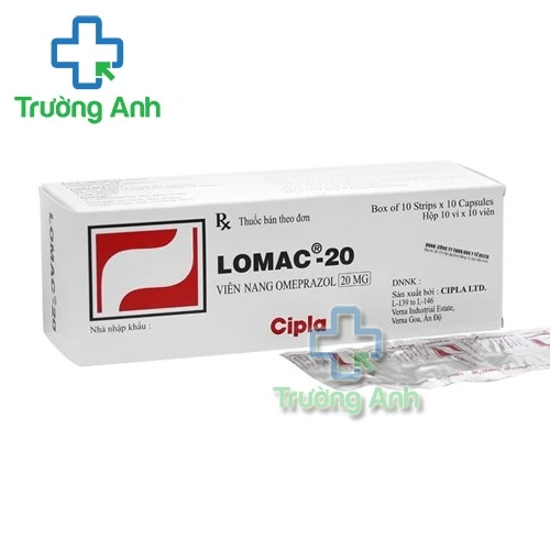 Lomac 20 dạng vỉ - Thuốc điều trị viêm loét dạ dày, tá tràng của Ấn Độ