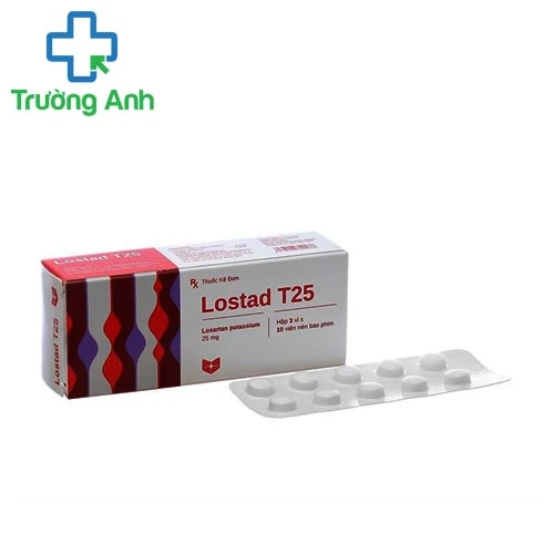 Lostad 25mg Stada - Thuốc điều trị cao huyết áp hiệu quả