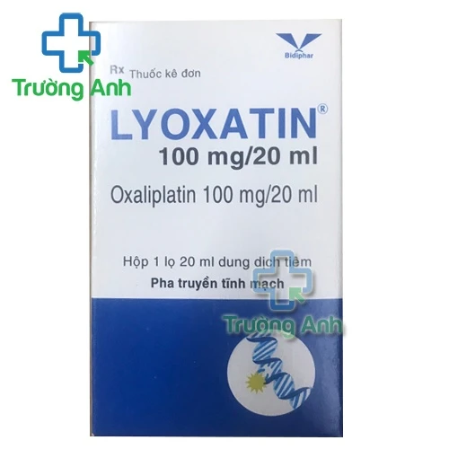 Lyoxatin 100mg/20ml Bidiphar - Thuốc điều trị bổ trợ ung thư