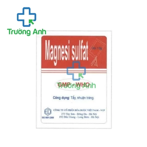 Magnesi sulfat Hóa Dược (Hộp 50 gói) - Thuốc nhuận tràng hiệu quả