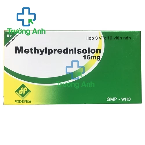 Methylprednisolon 16mg Vidipha - Thuốc kháng viêm hiệu quả 