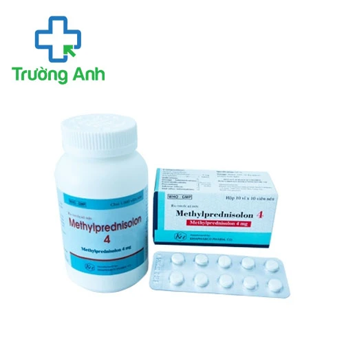 Methylprednisolon 4mg Khapharco (100 viên) - Thuốc kháng viêm hiệu quả