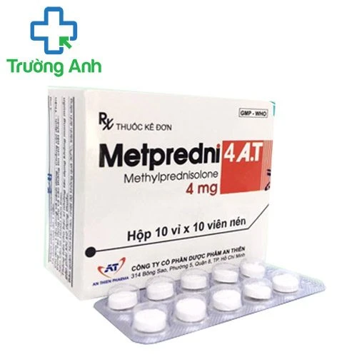 Metpredni 4 A.T - Thuốc chống viêm, ức chế hệ miễn dịch của An Thiên