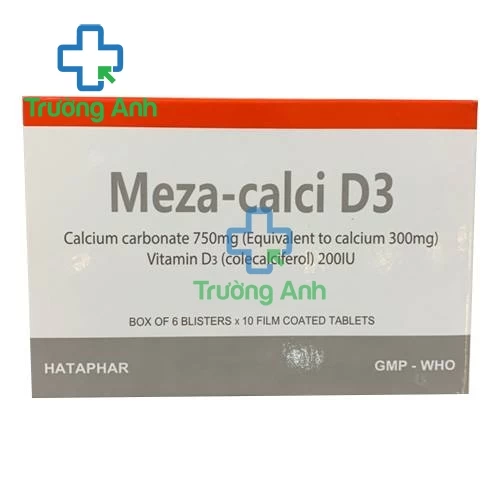 Meza-Calci D3 - Giúp bổ sung Canxi và Vitamin D của Hataphar