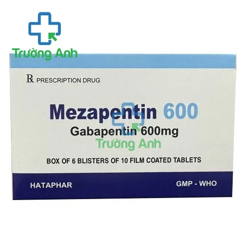 Mezapentin 600 - Thuốc trị động kinh, đau thần kinh của Hataphar