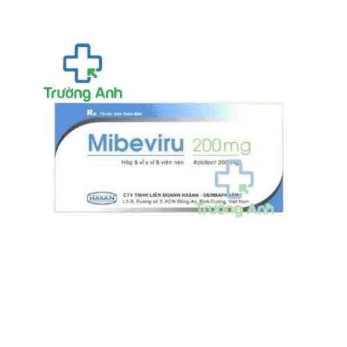 Mibeviru 200mg Hasan - Thuốc điều trị nhiễm Herpes simplex