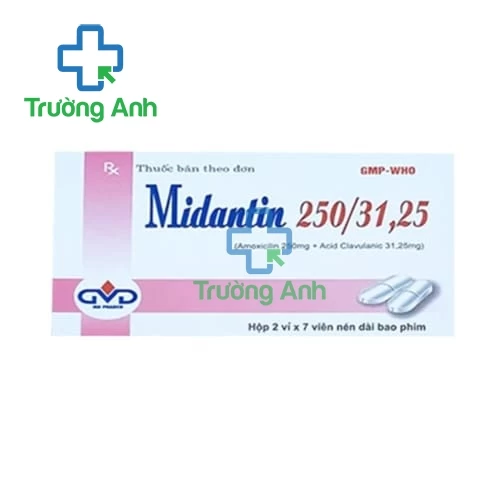 Midantin 250/31,25 MD Pharco (viên) - Thuốc điều trị nhiễm khuẩn hiệu quả