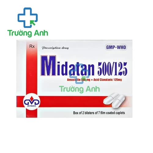 Midatan 500/125 - Thuốc điều trị nhiễm khuẩn của MDPharco