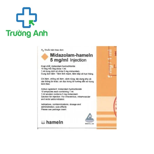 Midazolam - hameln 5mg/ml - Thuốc an thần hiệu quả của Đức