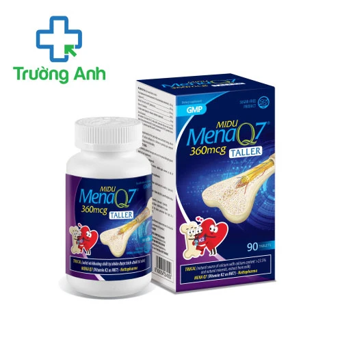 Midu menaQ7 360mcg Taller - Hỗ trợ bổ sung canxi hiệu quả