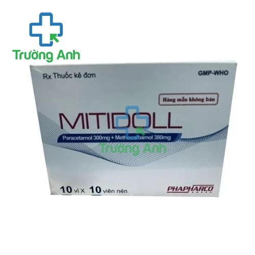 Mitidoll Phapharco - Thuốc giảm đau co thắt cơ xương