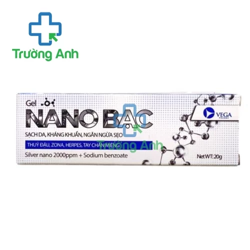 Nano Bạc 20g Vega - Hỗ trợ làm sạch và sát khuẩn da hiệu quả