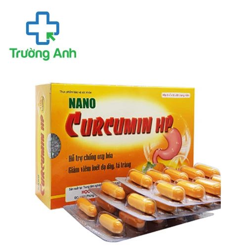 Nano Curcumin HP Học Viện Quân Y - Hỗ trợ giảm viêm loét dạ dày tá tràng