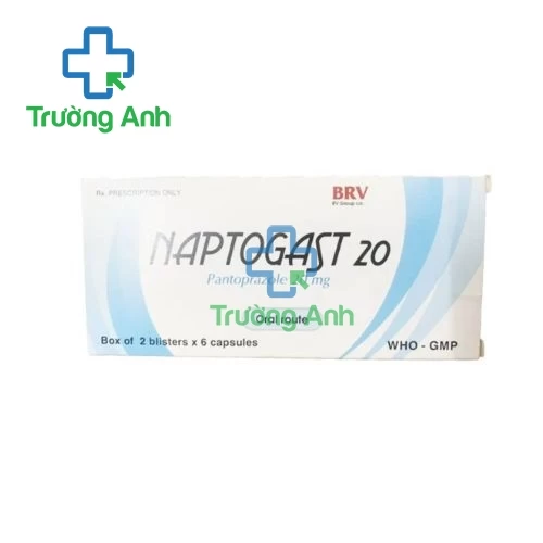 Naptogast 20 - Thuốc điều trị trào ngược dạ dày, thực quản hiệu quả của BV Pharma