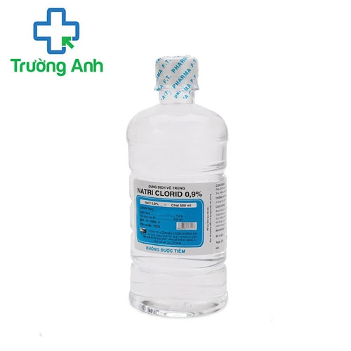 NATRI CLORID 0,9% F.T.Pharma (500ml) - Súc miệng, vệ sinh vết thương