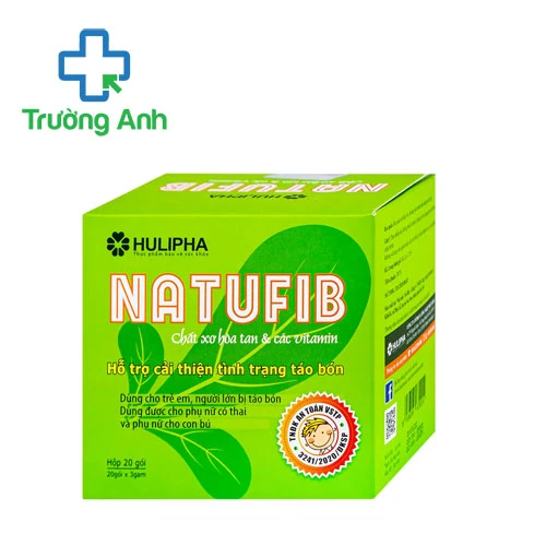 Natufib Hulipha - Cốm hỗ trợ tiêu hóa, giảm táo bón hiệu quả