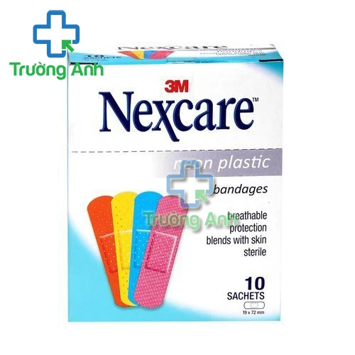 Nexcare neon plastic - Băng keo cá nhân Nexcare màu Neone, 9 miếng