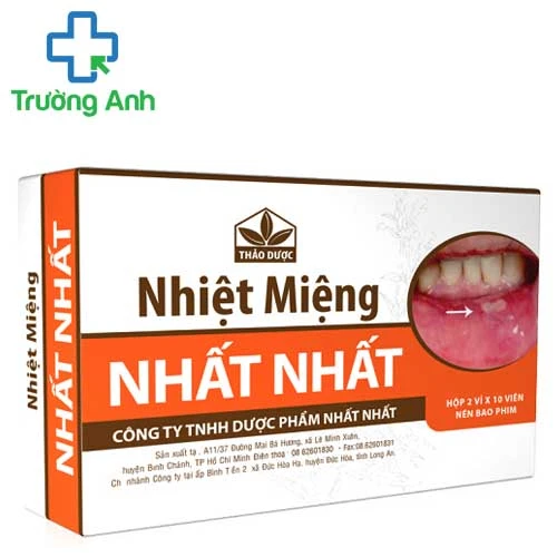 Nhiệt miệng Nhất Nhất - Giúp điều trị viêm loét miệng lưới hiệu quả