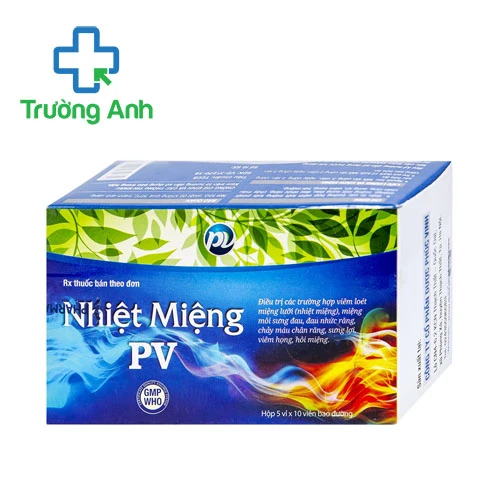 Nhiệt miệng PV (vỉ) - Thuốc điều trị viêm loét, nhiệt miệng hiệu quả