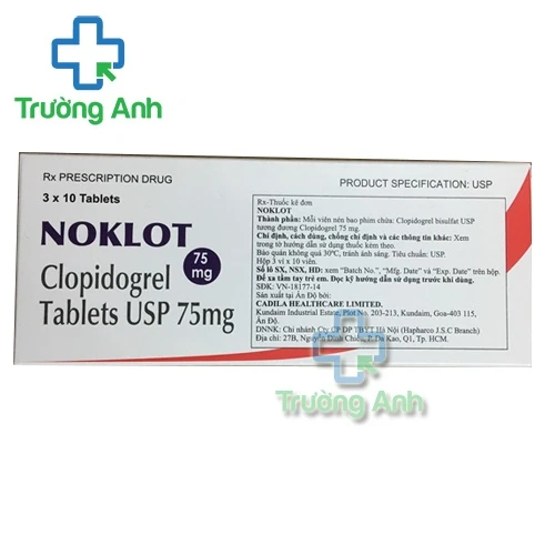 NOKLOT - Thuốc dự phòng các bệnh tim mạch hiệu quả của Ấn Độ