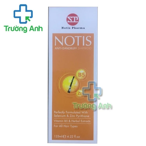 Notis Anti-Dandruff Shampoo 125ml - Dầu gội giúp loại bỏ gàu hiệu quả