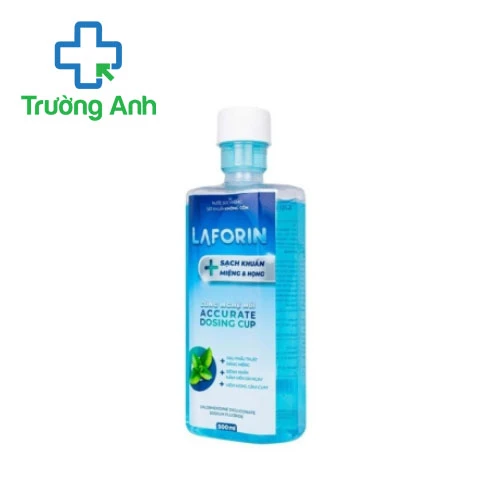 Nước súc miệng Laforin 500ml (bạc hà) - Làm sạch răng miệng hiệu quả