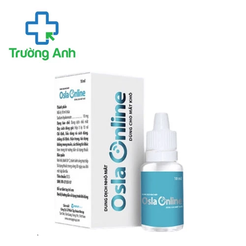 Nước mắt nhân tạo Osla Online 10ml - Phòng ngừa các bệnh đau mắt hiệu quả