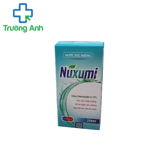 Nước súc miệng Nuxumi Chlorhexidin 0.12% sát khuẩn hiệu quả