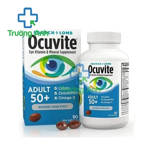 Ocuvite Adult 50+ Bausch & Lomb - Giúp bảo vệ mắt, chống khô mắt