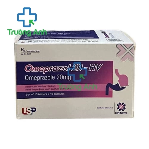 Omeprazol 20-HV USP - Thuốc điều trị loét dạ dày tá tràng hiệu quả