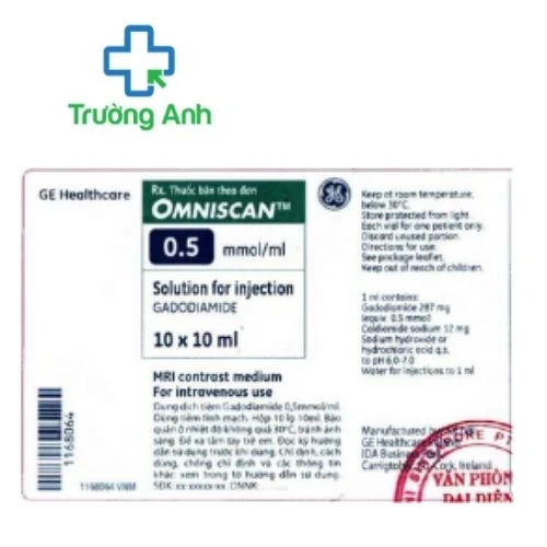 OMNISCAN 2870mg/10ml - Thuốc để đối quang từ của Ireland