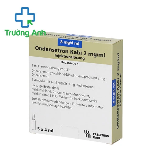 Ondansetron Kabi 8mg/4ml Fresenius Kabi - Thuốc dự phòng và điều trị buồn nôn, nôn hiệu quả