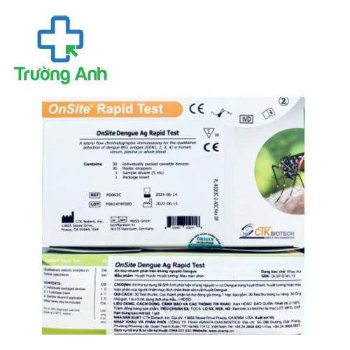 Test nhanh sốt xuất huyết OnSite Dengue Ag Rapid Test (30 test)