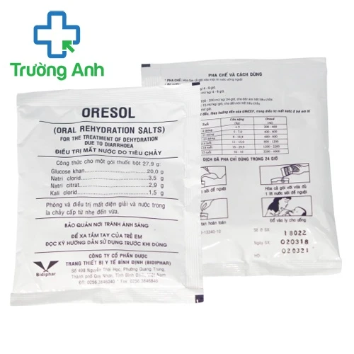 Oresol Bidiphar 27,9g - Giúp bù nước và bổ sung chất điện giải hiệu quả