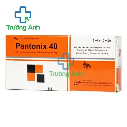 Pantonix 40mg - Thuốc điều trị viêm loét dạ dày, tá tràng hiệu quả