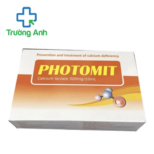 Photomit 500mg/10ml Cho-A Pharm - Thuốc điều trị thiếu calci hiệu quả