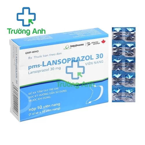 pms-LANSOPRAZOL 30mg IMEXPHARM - Trị viêm loét dạ dày, tá tràng