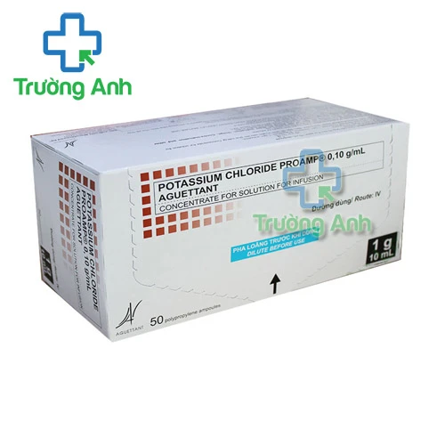 Potassium Chloride Proamp 0,10g/ml - Thuốc giúp bổ sung kali hiệu quả của Pháp