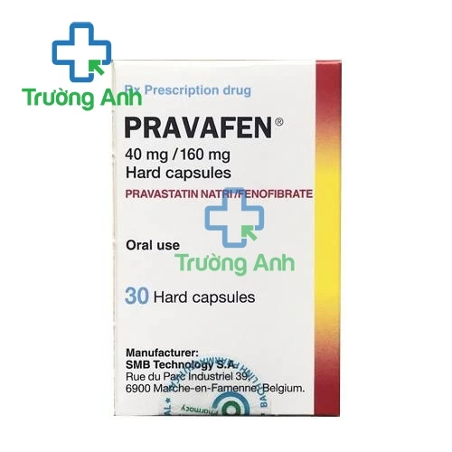 Pravafen 40mg/160mg SMB - Thuốc điều trị máu nhiễm mỡ hiệu quả