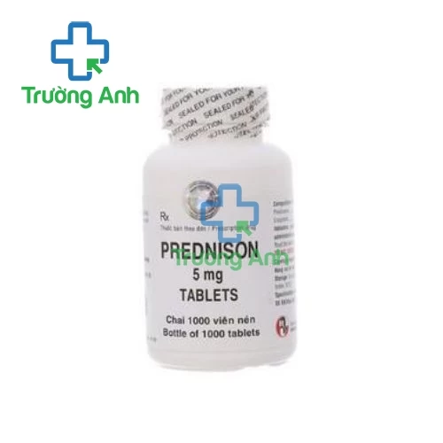 Prednison 5mg Robinson (lọ 1000 viên nén) - Thuốc chống viêm hiệu quả