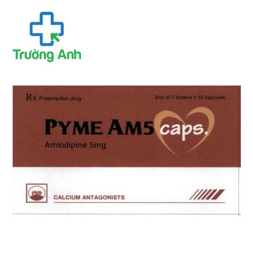 Pyme Am5 caps Pymepharco (viên nang) - Thuốc điều trị đau thắt ngực hiệu quả