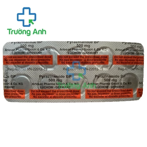 Pyrazinamide BP 500mg Artesan Đức - Thuốc trị lao hiệu quả