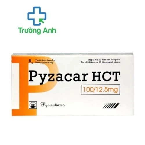 Pyzacar HCT 100/25mg - Thuốc điều trị tăng huyết áp của Pymepharco